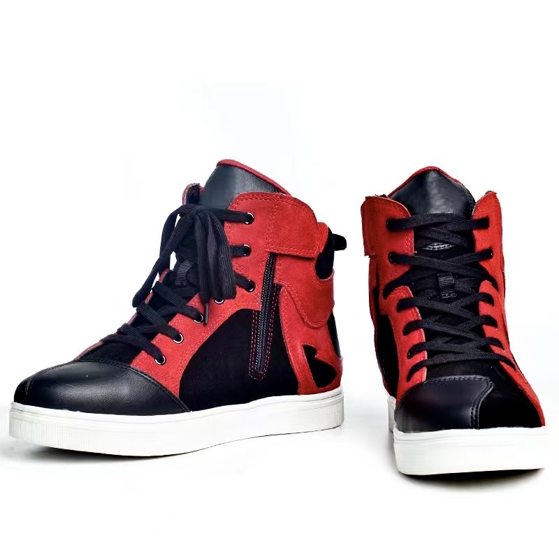 FEHER RIDING BOOTS A021 RED ស្បែកជើងការពារ - KMX Helmets